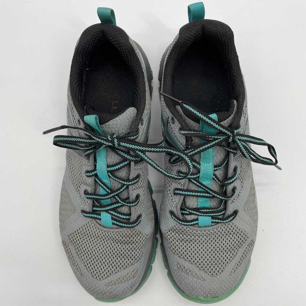 MERRELL MQM Flex Lace Up Low Top Trail Running Shoe Womens Size 9.5 Grey Sneaker
